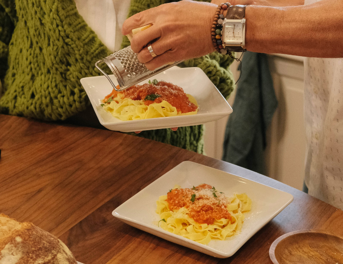 plate of spaghetti