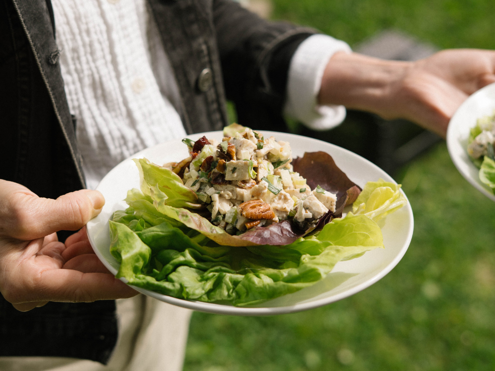 chicken salad lettuce wrap